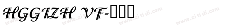 HGGIZH VF字体转换